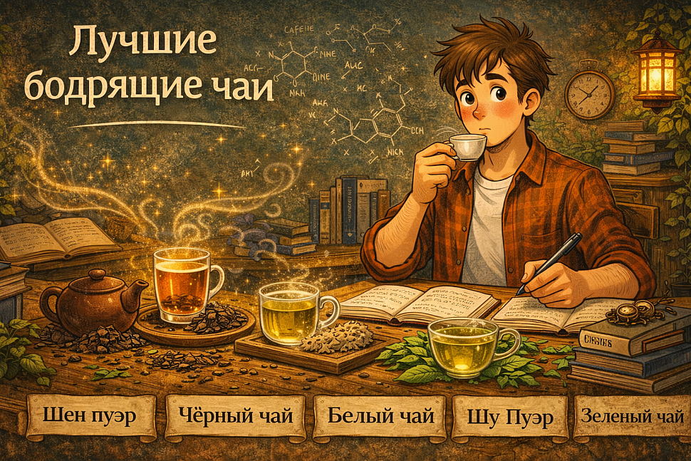 Бодрящий чай для концентрации внимания